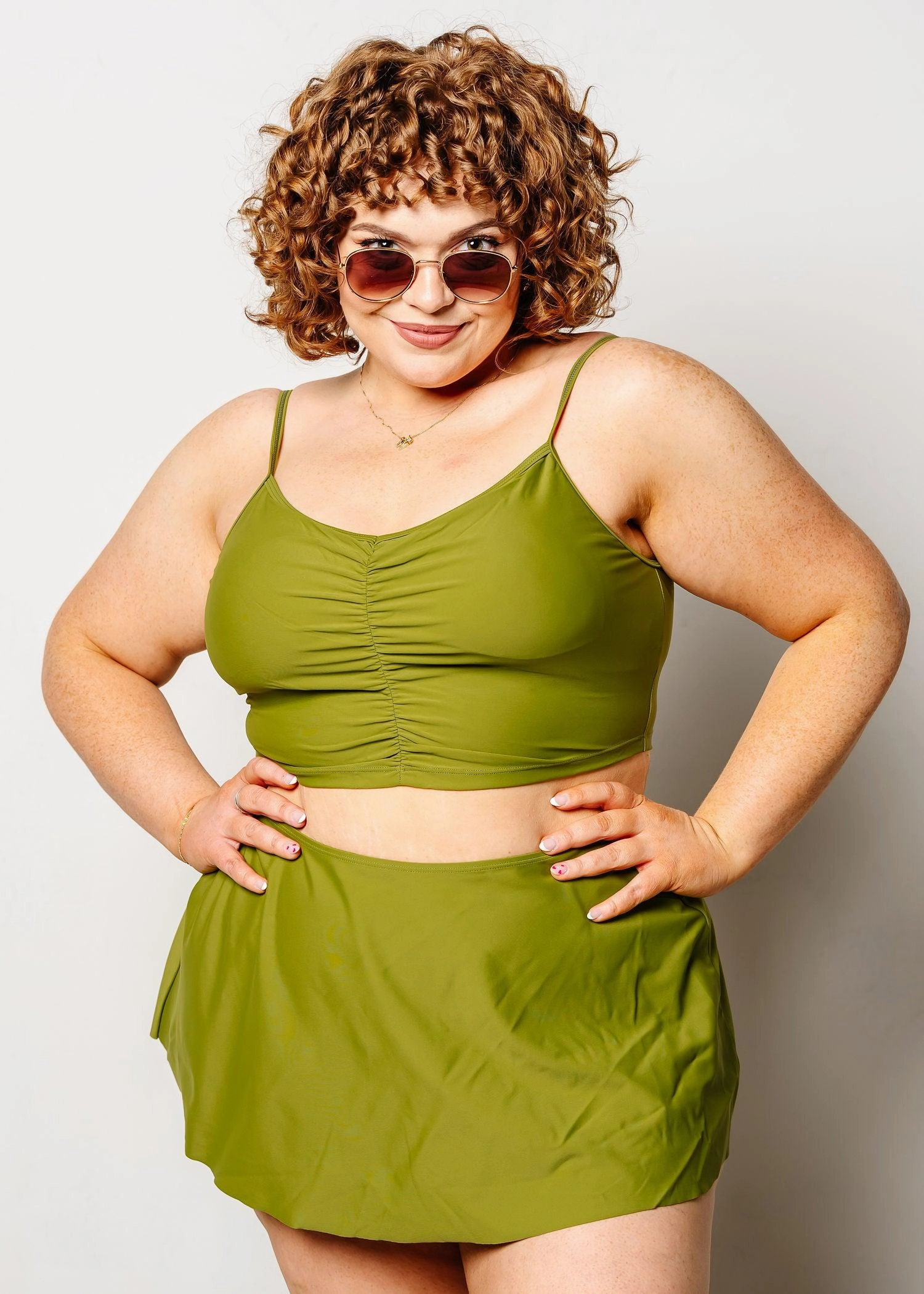 Olive Green | Centered Top