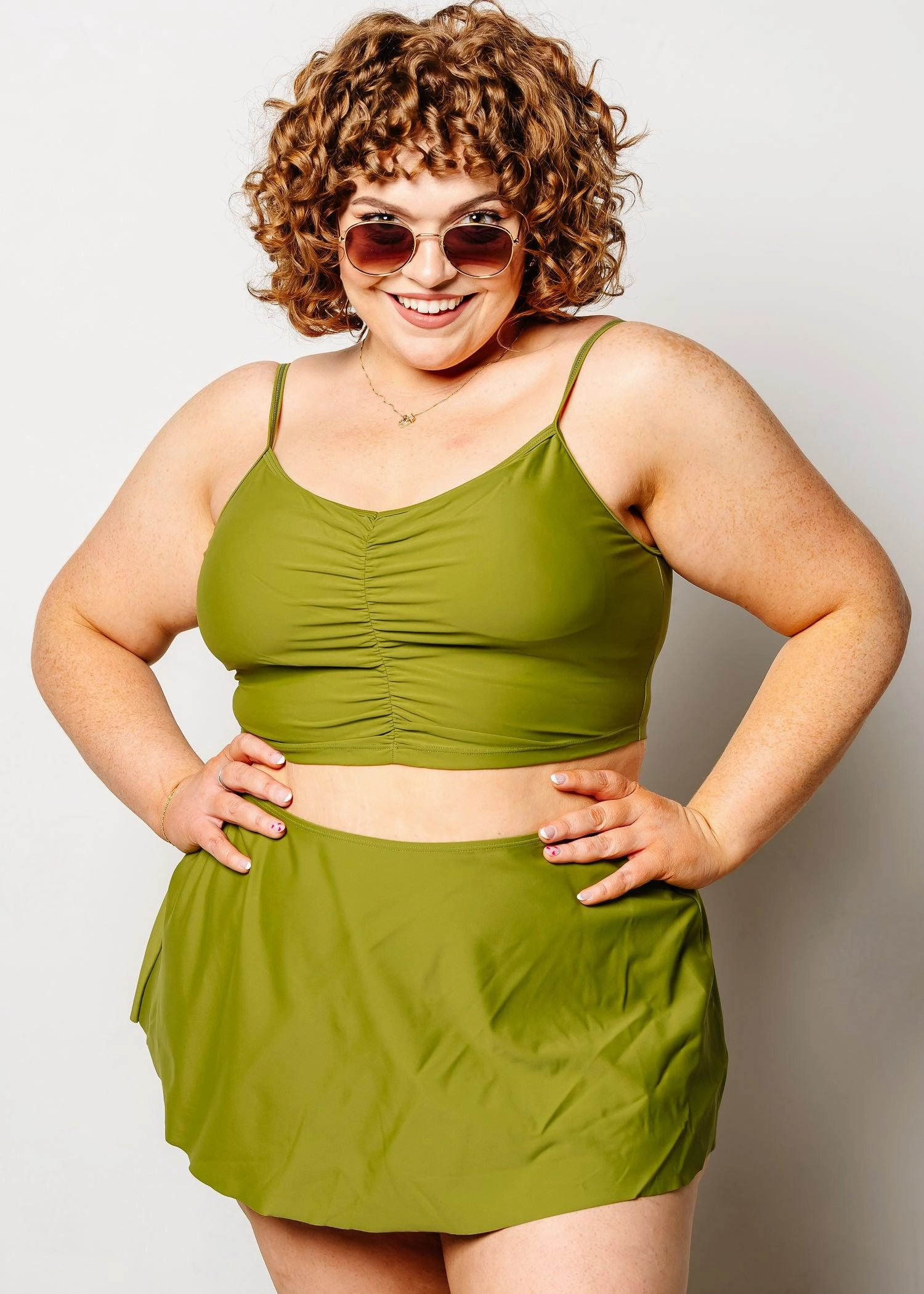 Olive Green | Centered Top