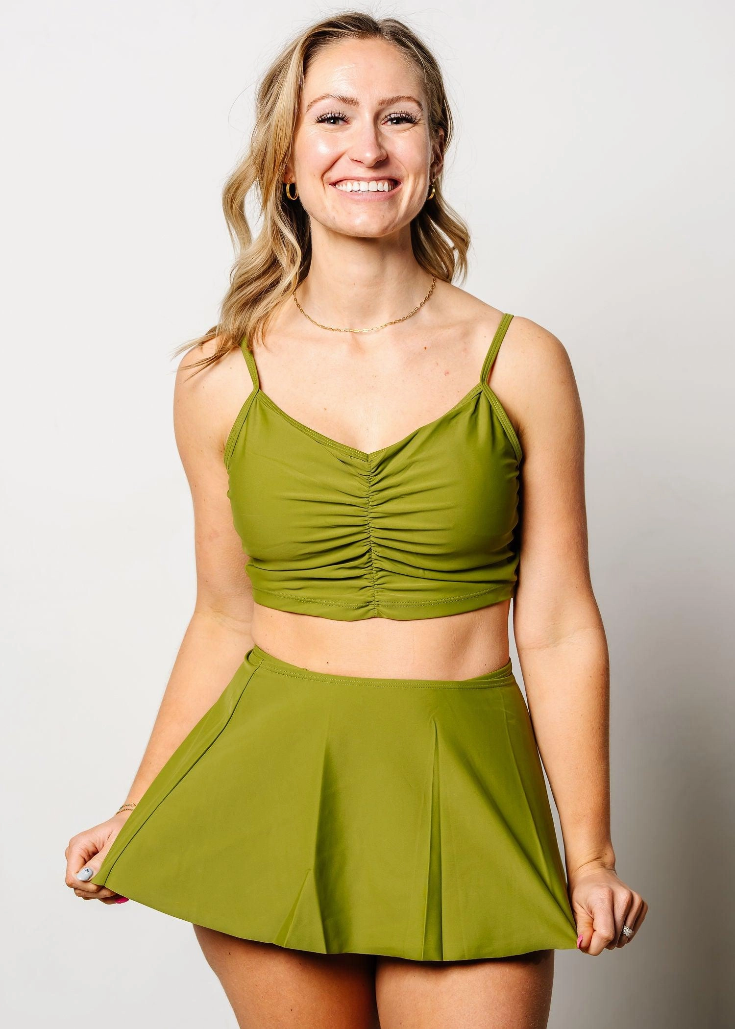 Olive Green | Centered Top