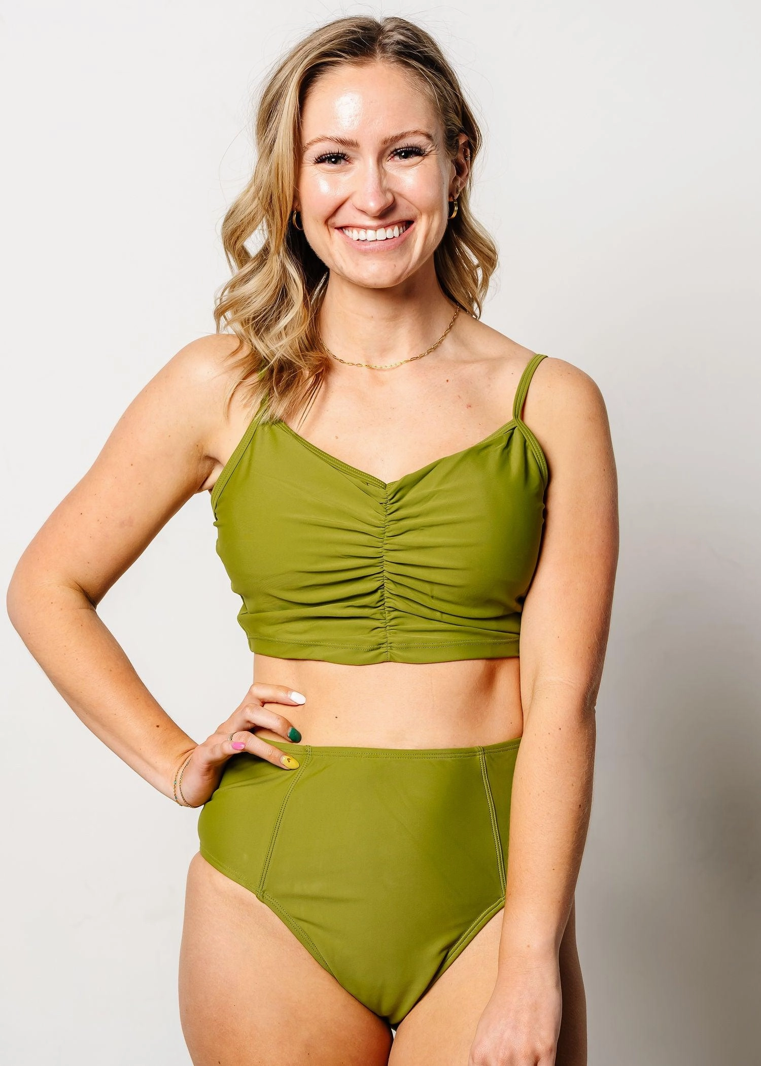 Olive Green | Centered Top