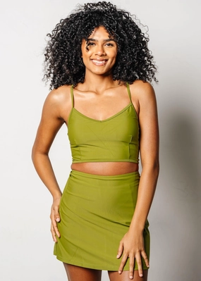 Olive Green | Detached High-Waisted Skirt