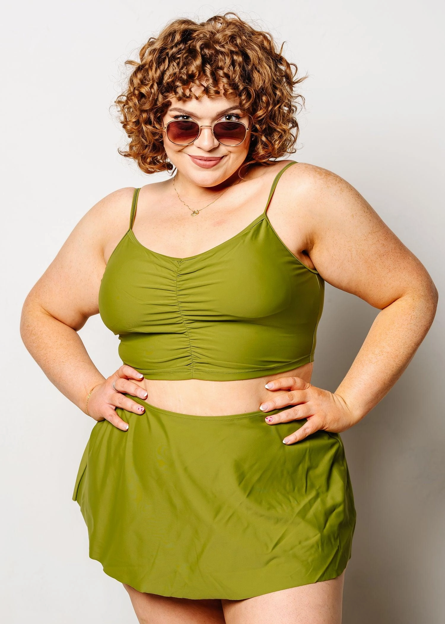 Olive Green | Detached Short Skirt