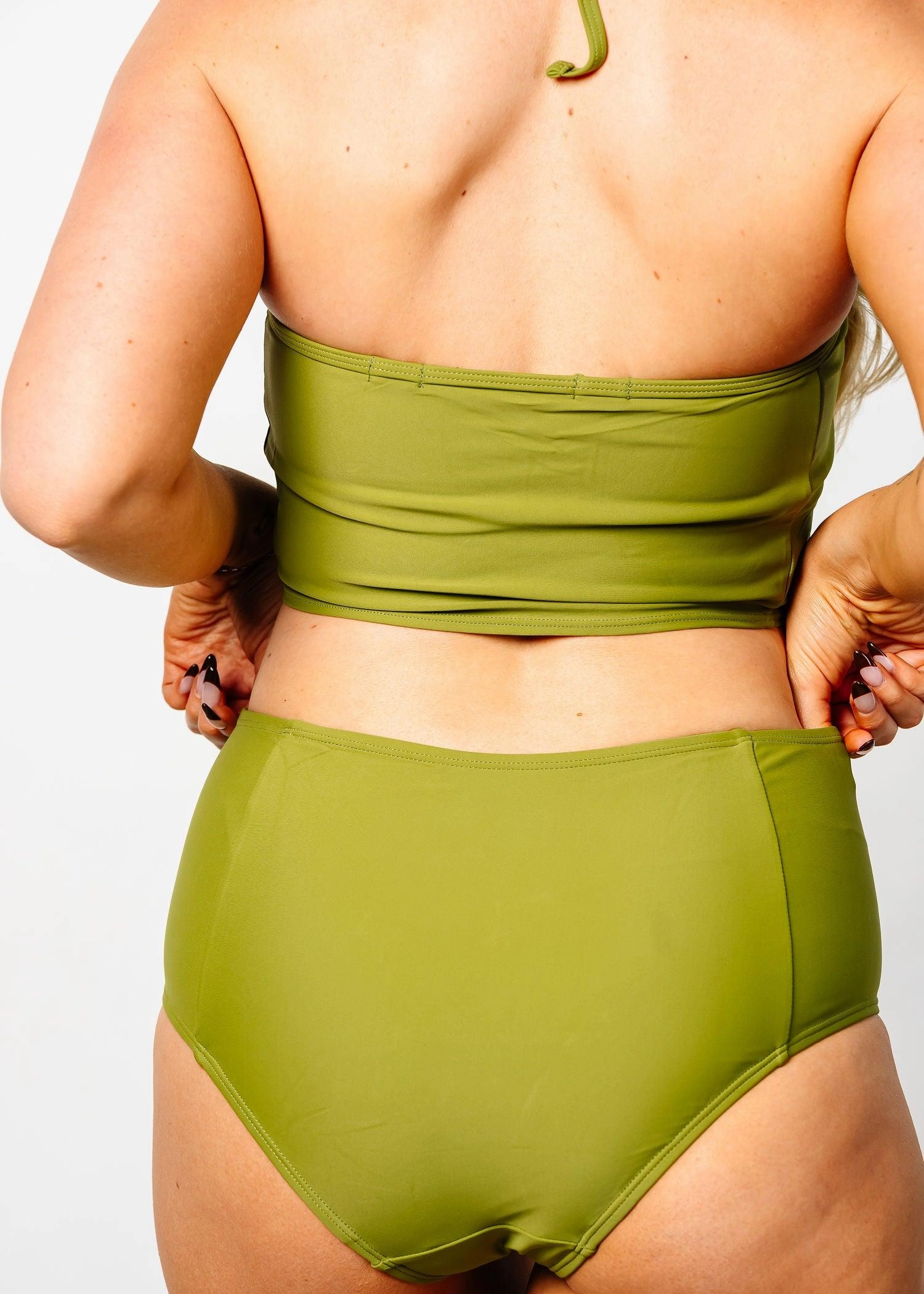 Olive Green | Mid-Rise Bottoms
