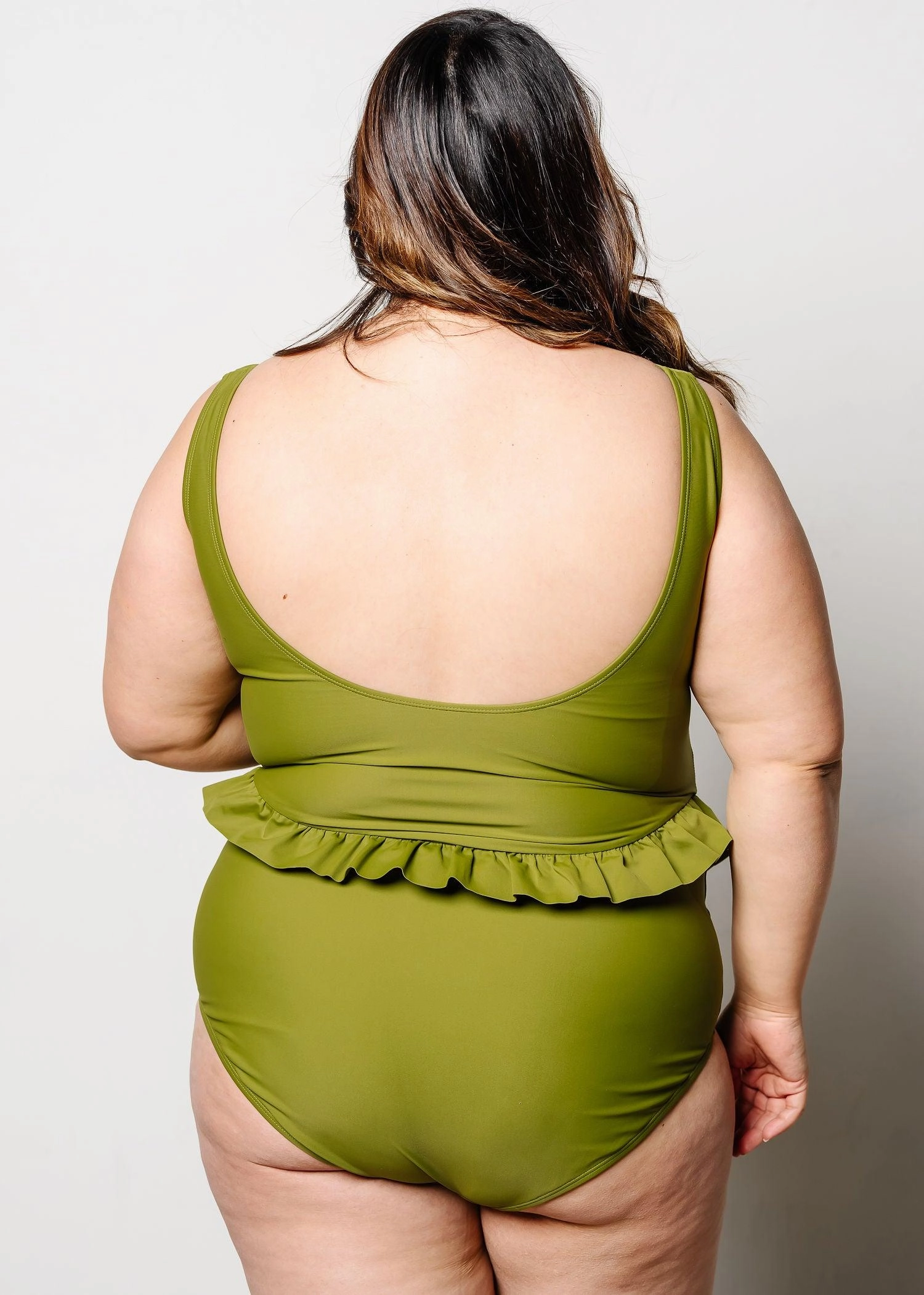 Olive Green | Skirted One-Piece