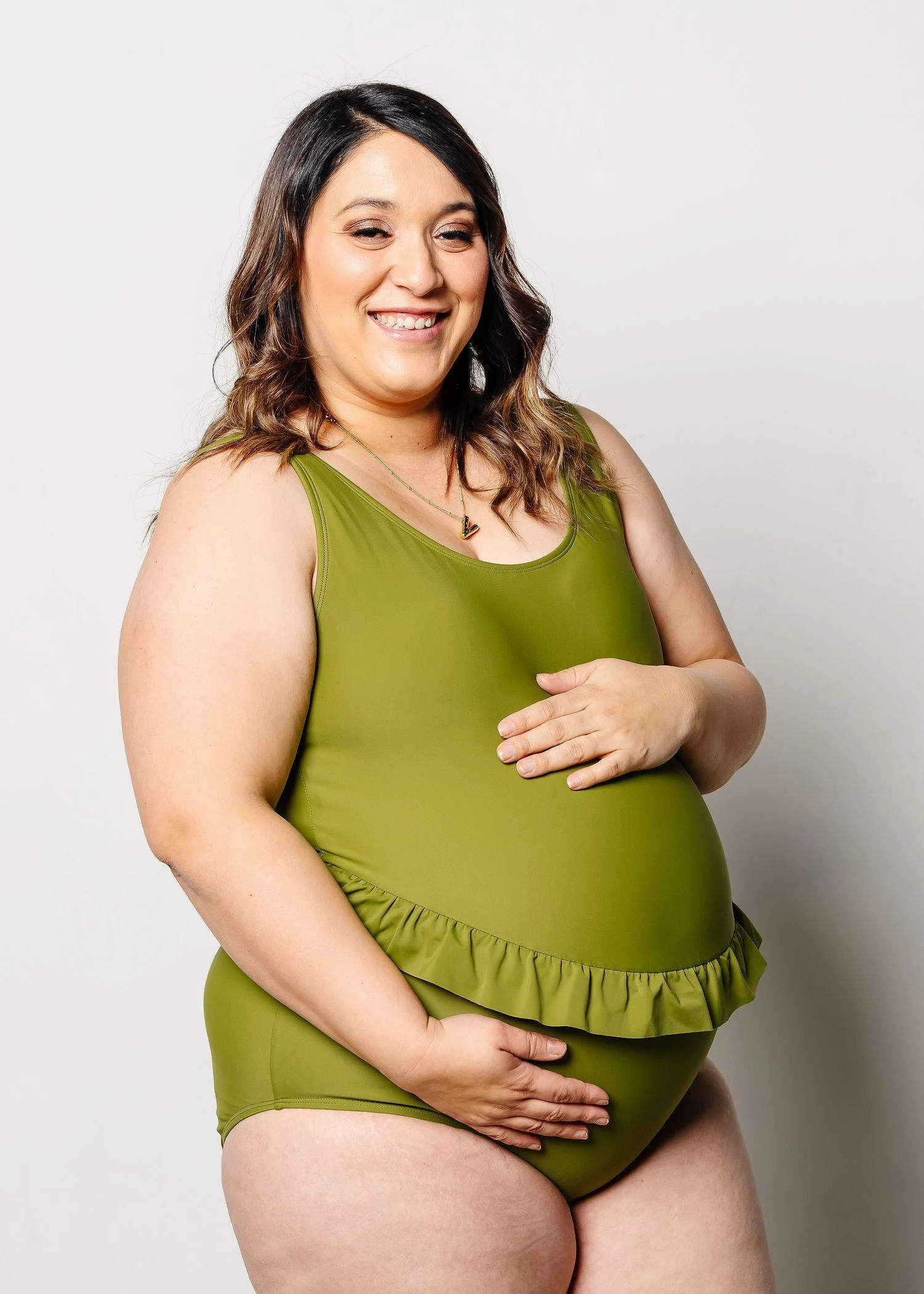 Olive Green | Skirted One-Piece