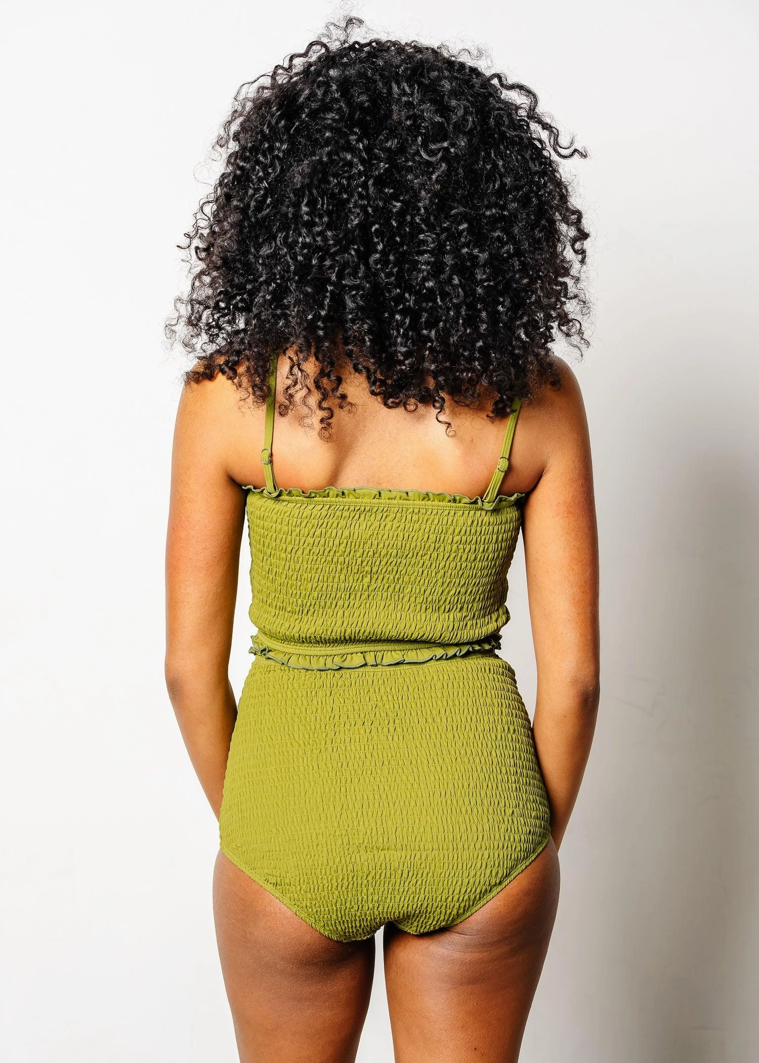 Olive Green | Smocked Bottoms