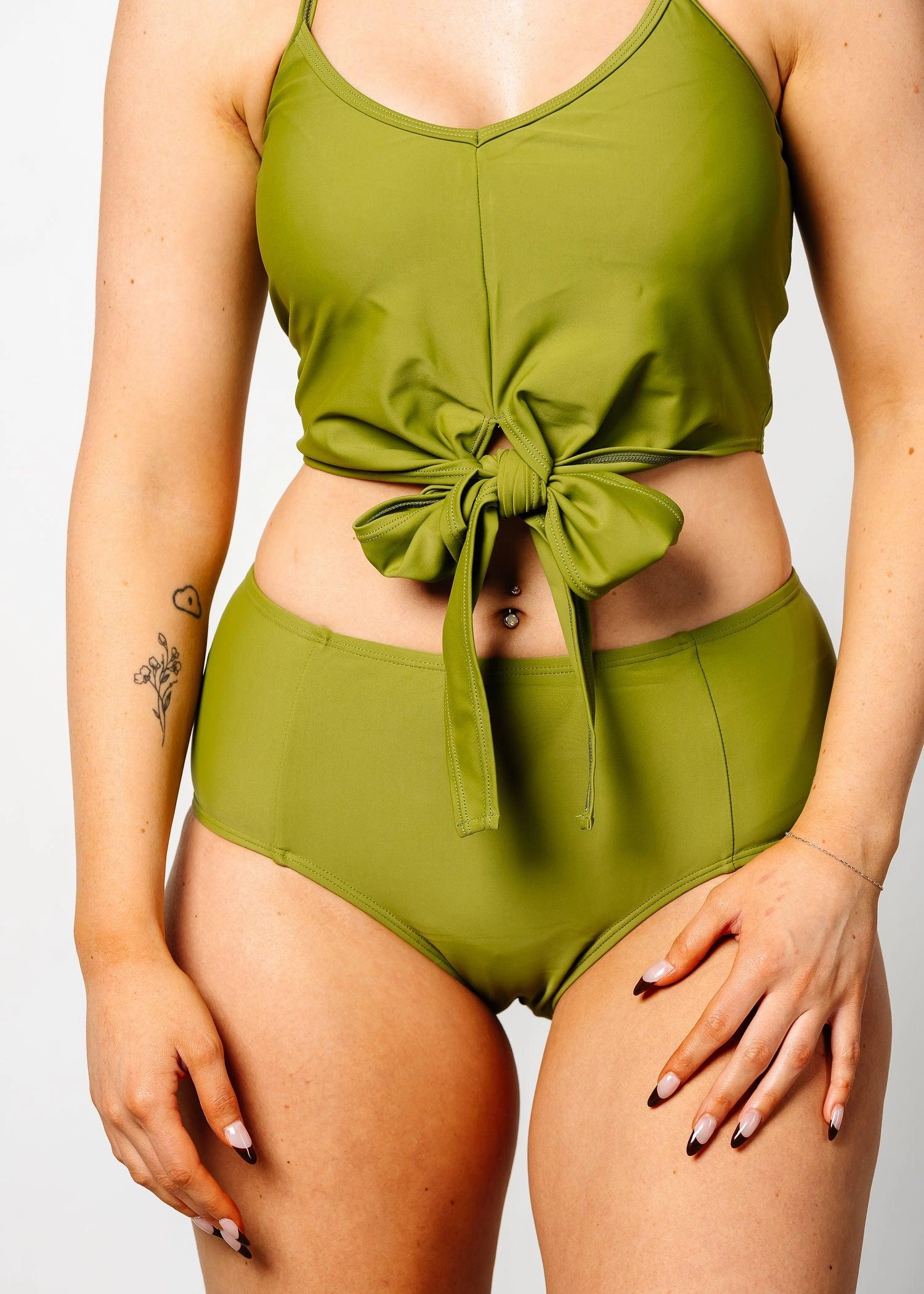 Olive Green | Tied-Up Top