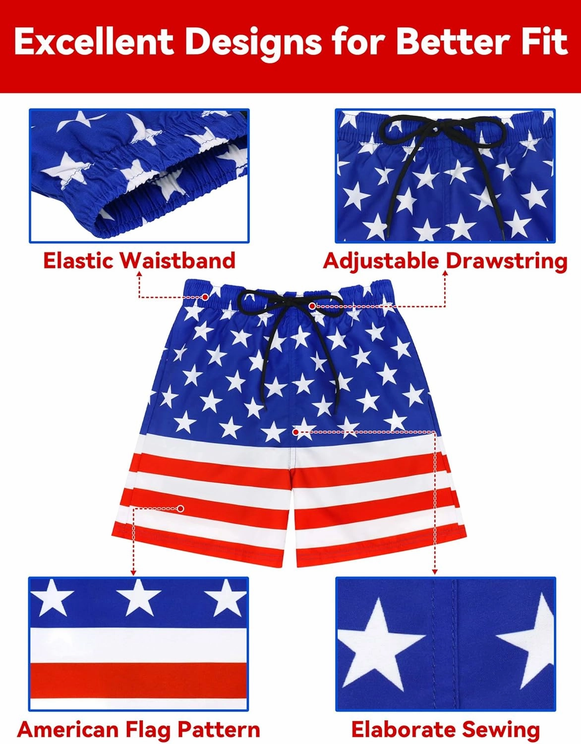 Olreco Youth Boys Swim Trunks with Compression Liner Boys Bathing Suit for Kids Swimsuits Teen Quick Dry Kids Board Shorts
