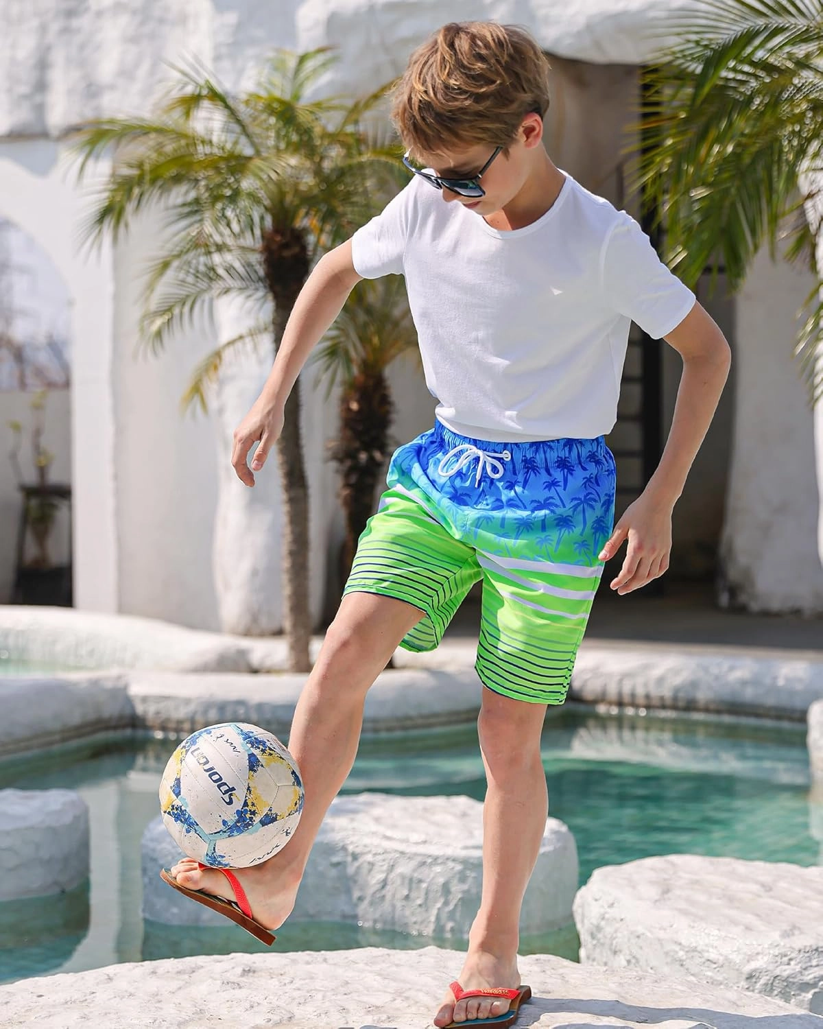 OlyPegic Boys Swim Trunks Swim Shorts Quick Dry Boys Bathing Suit Swimsuit Swimwear Toddler Kids Beach Board Shorts Youth