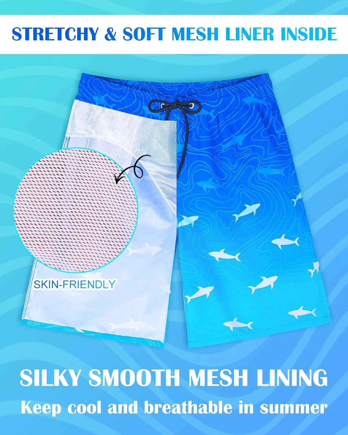OlyPegic Mens Swim Trunks 9 Inch Quick Dry Board Shorts Mens Bathing Suit Beach Swimwear Mesh Lining with Zipper Pock
