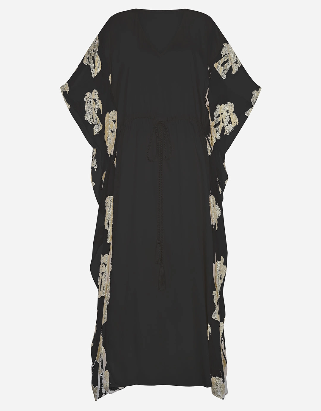 Palm Tree Kaftan - Black