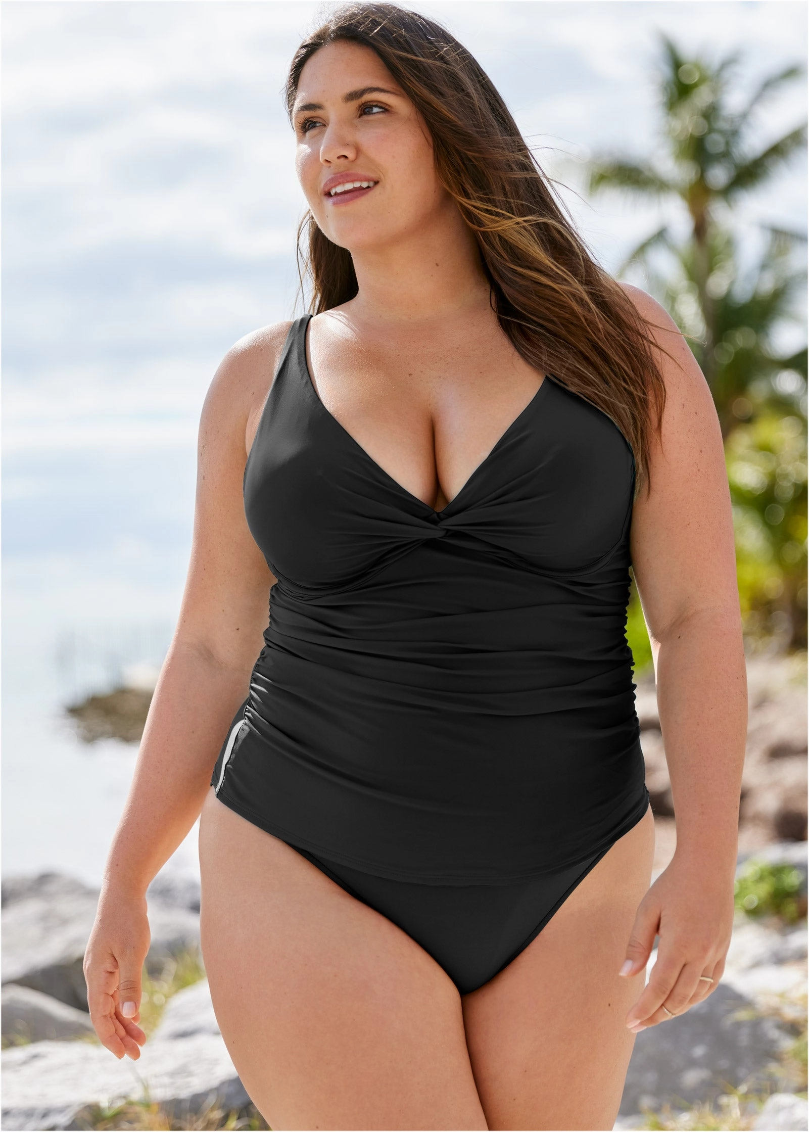Paros Underwire Tankini - Black Beauty