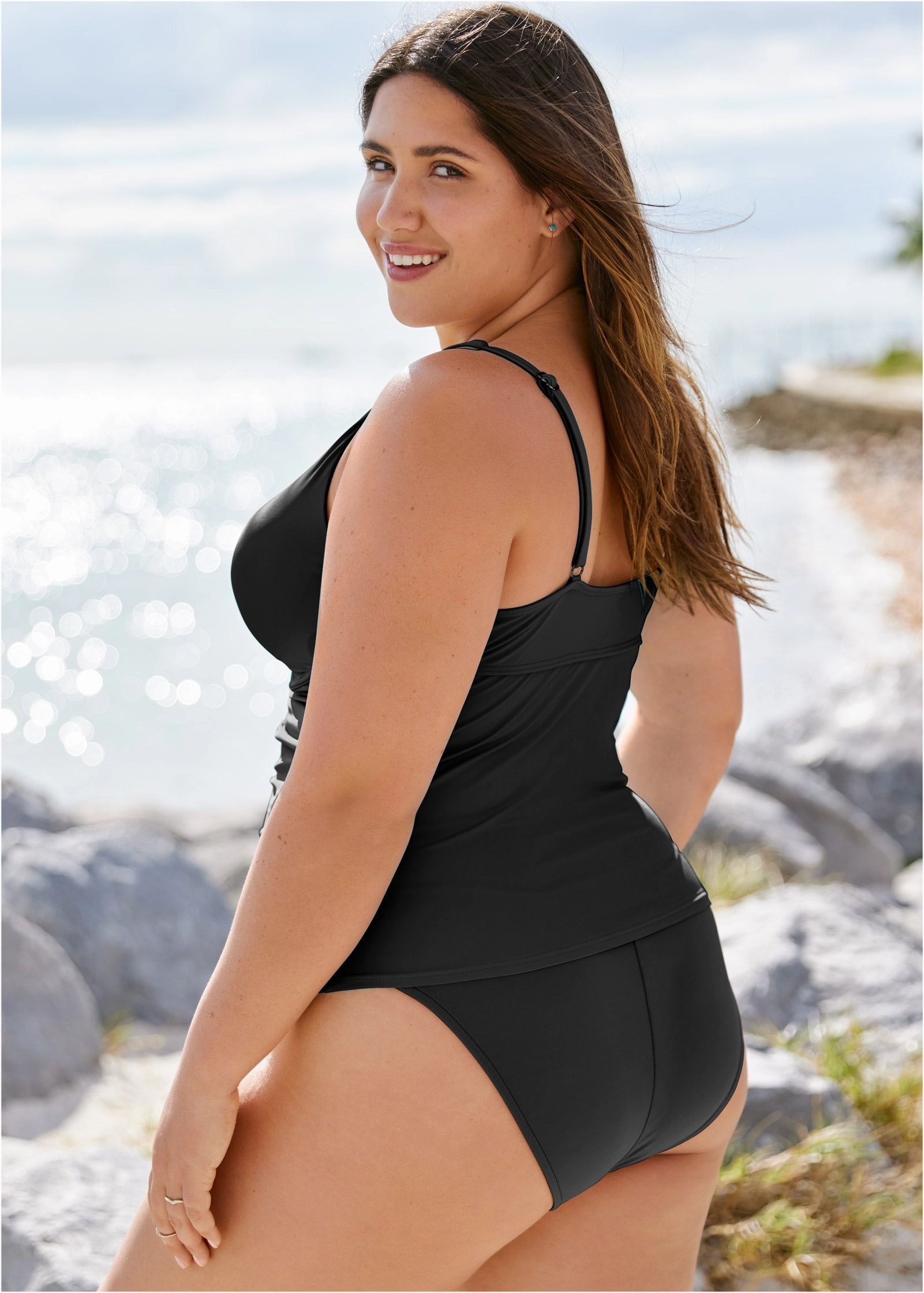 Paros Underwire Tankini - Black Beauty