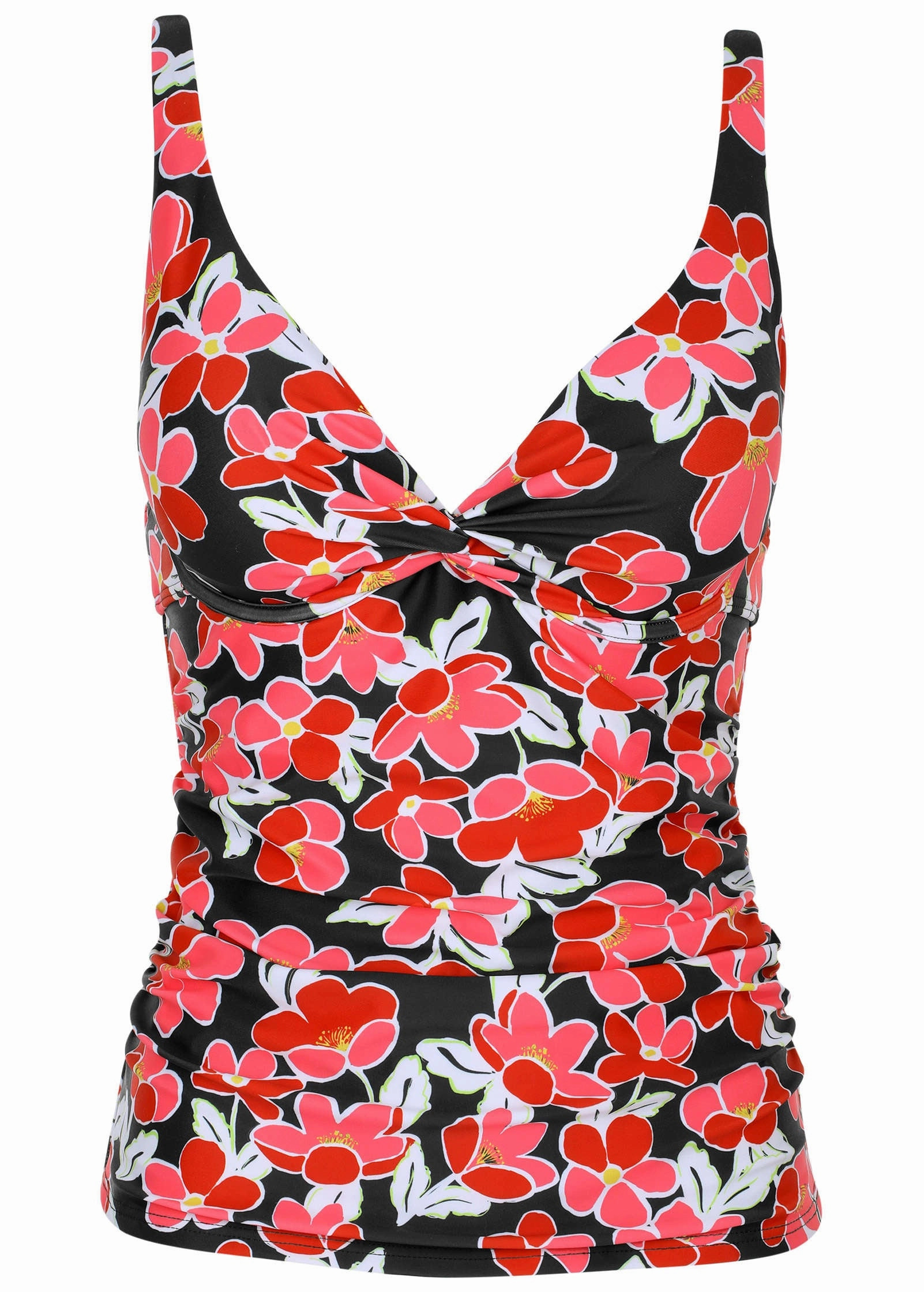 Paros Underwire Tankini - Cartoon Poppy