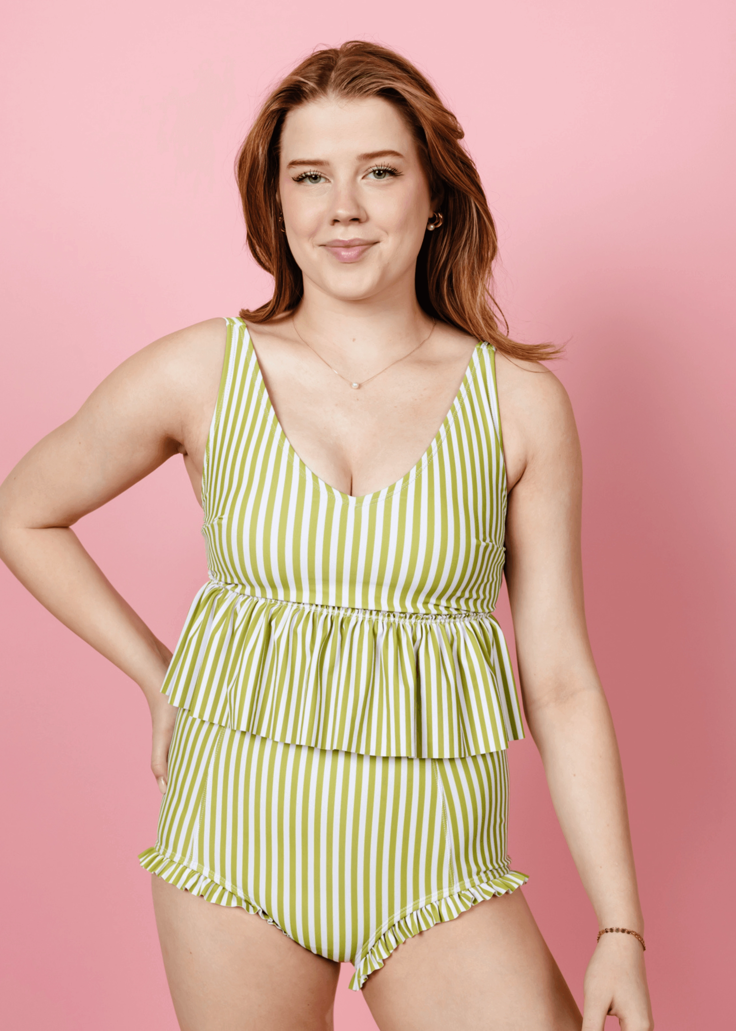 Pear Stripes | All Ruffled Up Bottoms