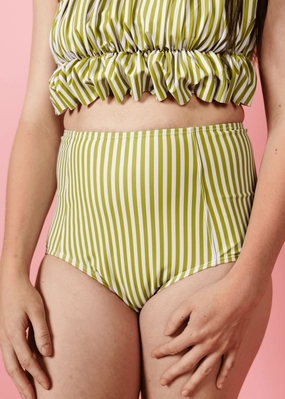 Pear Stripes | High-Waisted Bottoms