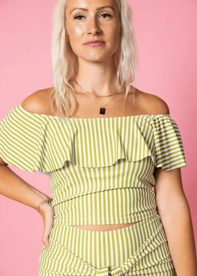 Pear Stripes | Ruffled Around Top