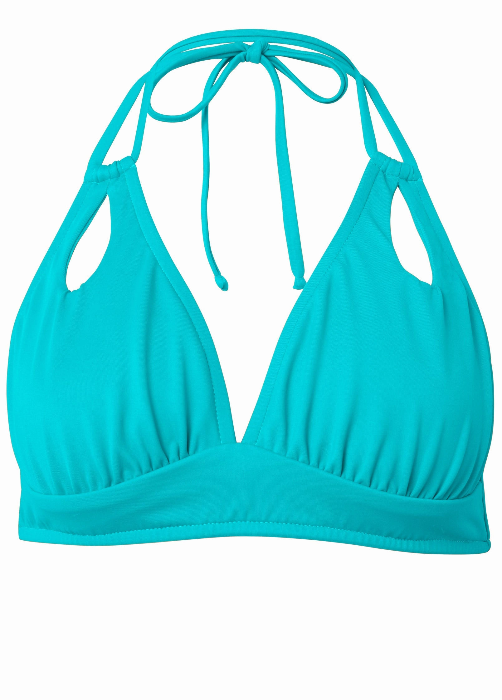 Peek-A-Boo Halter Top - Aqua Reef