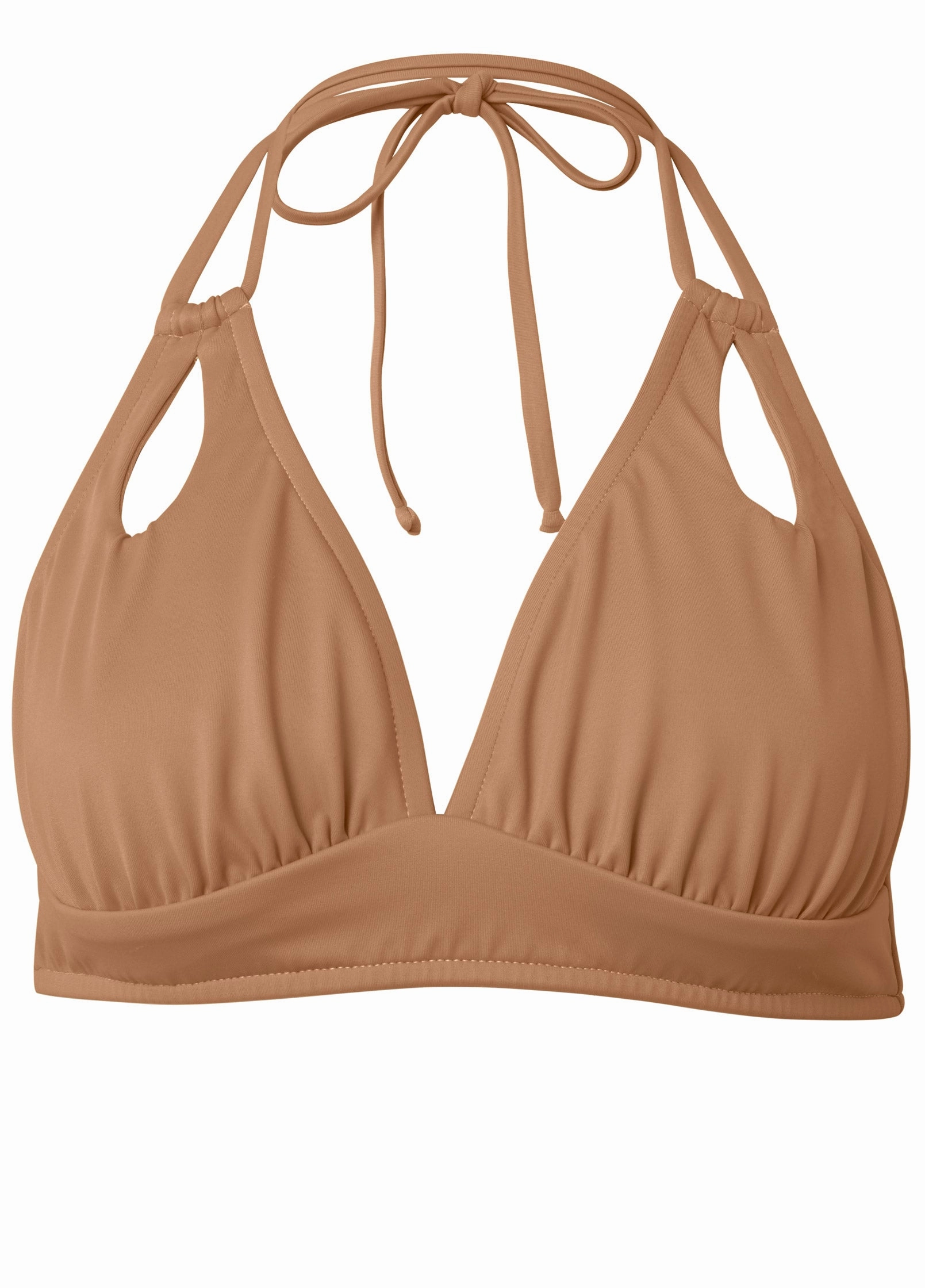 Peek-A-Boo Halter Top - Macchiato