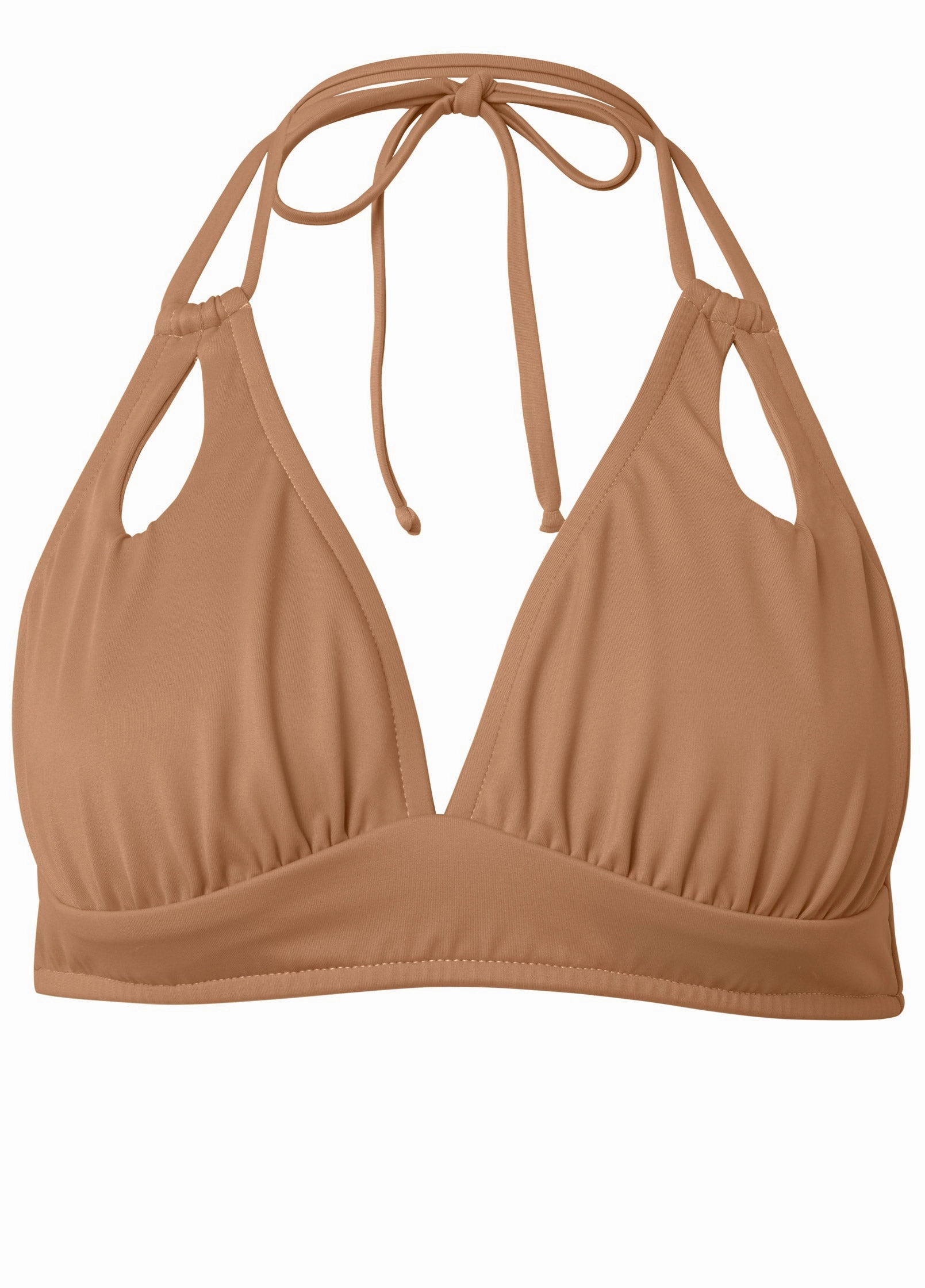 Peek-A-Boo Halter Top - Macchiato