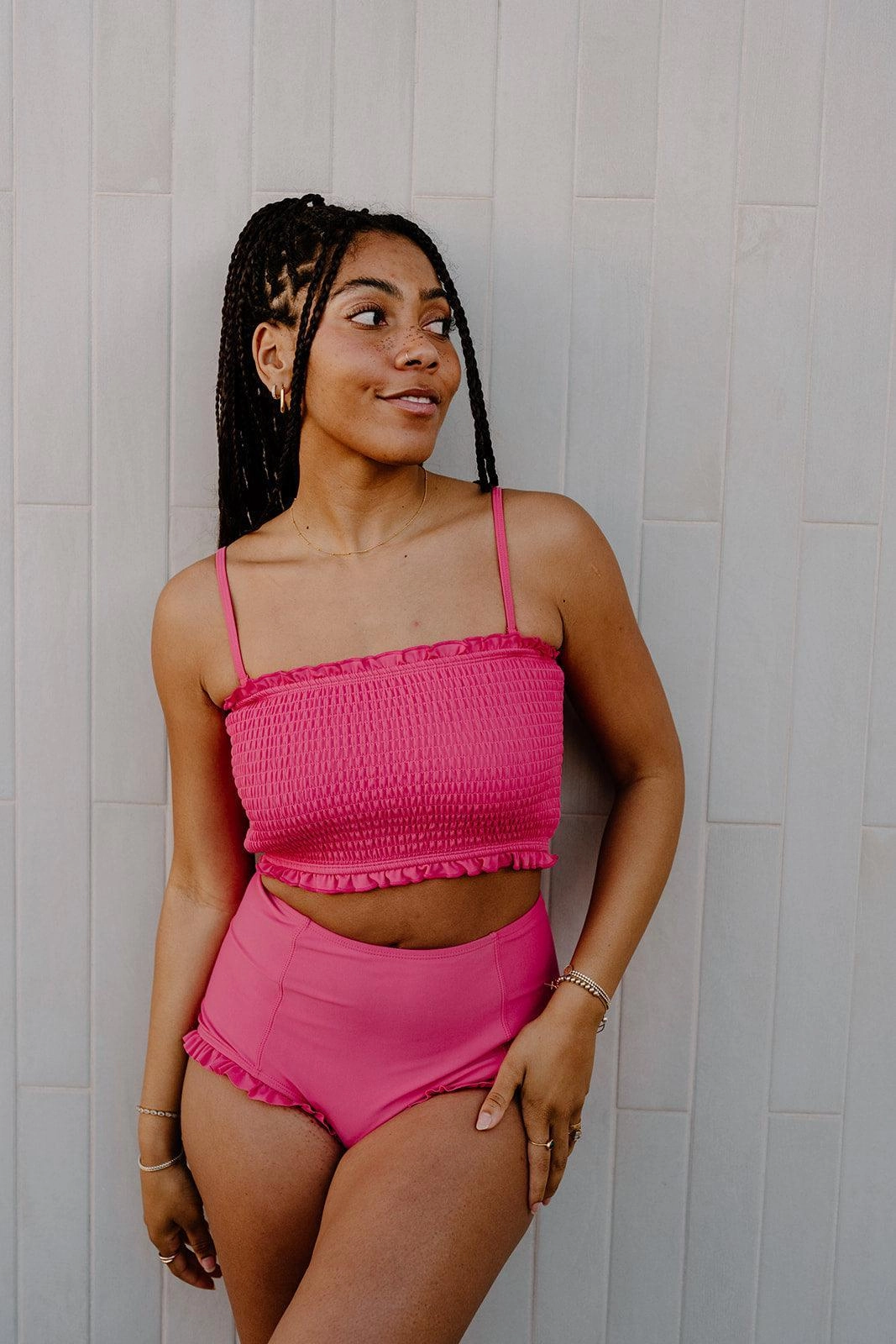 Pink Raspberry | Bandeau Top