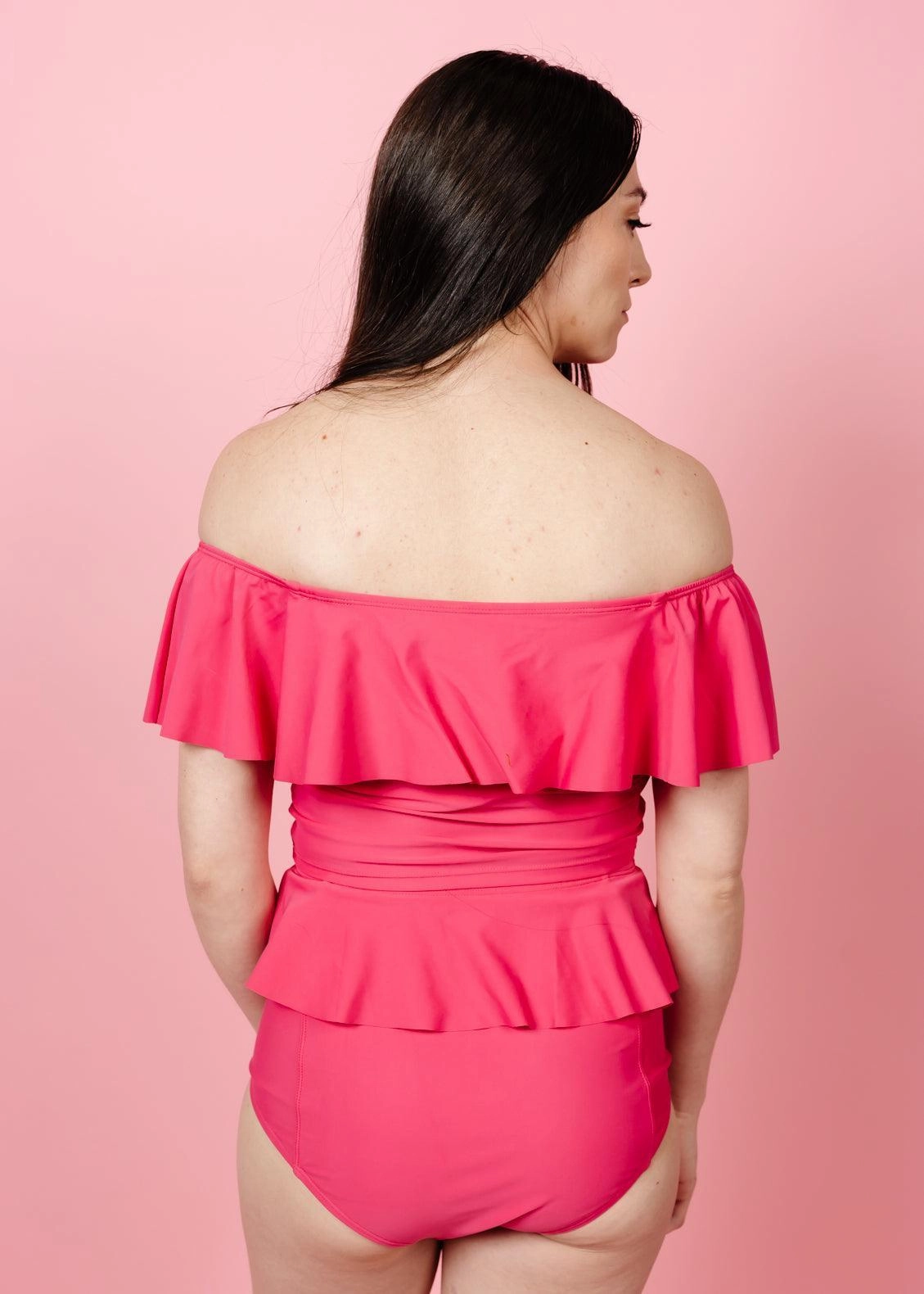 Pink Raspberry | Ruffled Around Top