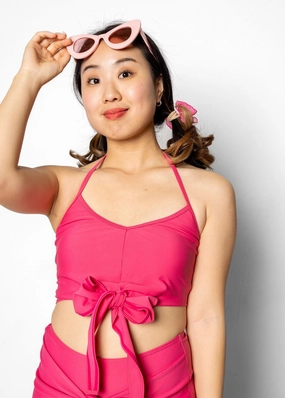 Pink Raspberry | Tied-Up Top
