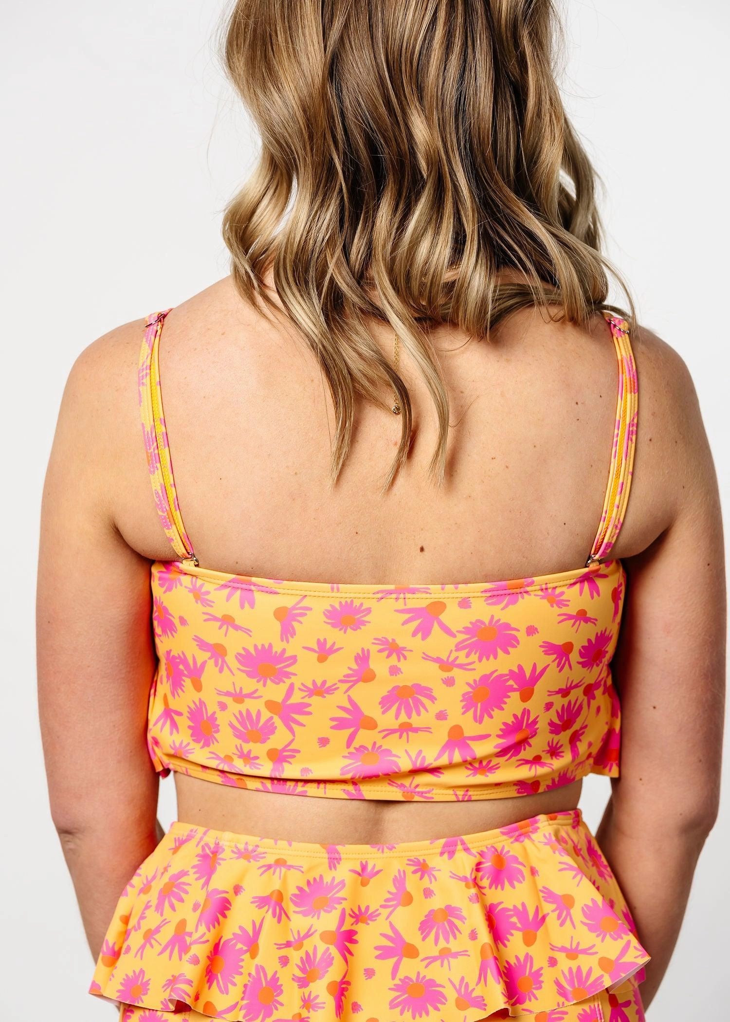 Playful Daisies | Oversized Ruffle Top