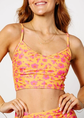 Playful Daisies | V'D Crop Top