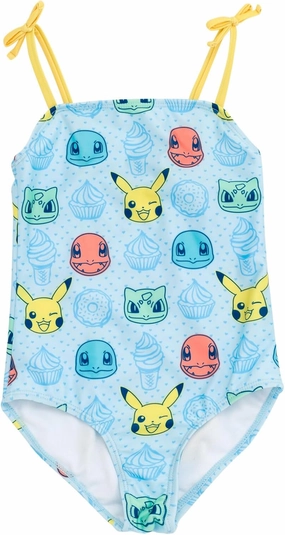 Pokemon Girls UPF 50  One Piece Bathing Suit Little Kid to Big Kid