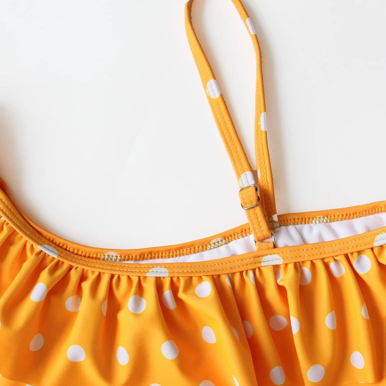 Polka Dot Girls Kids Bathing Suits Adjustable Swimsuits (FBA)