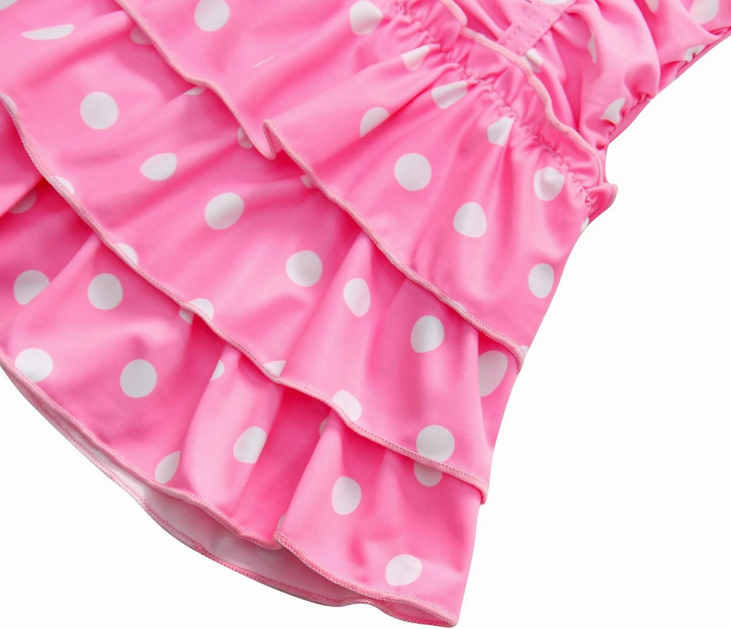 Polka Dot Girls Kids Bathing Suits Adjustable Swimsuits (FBA)