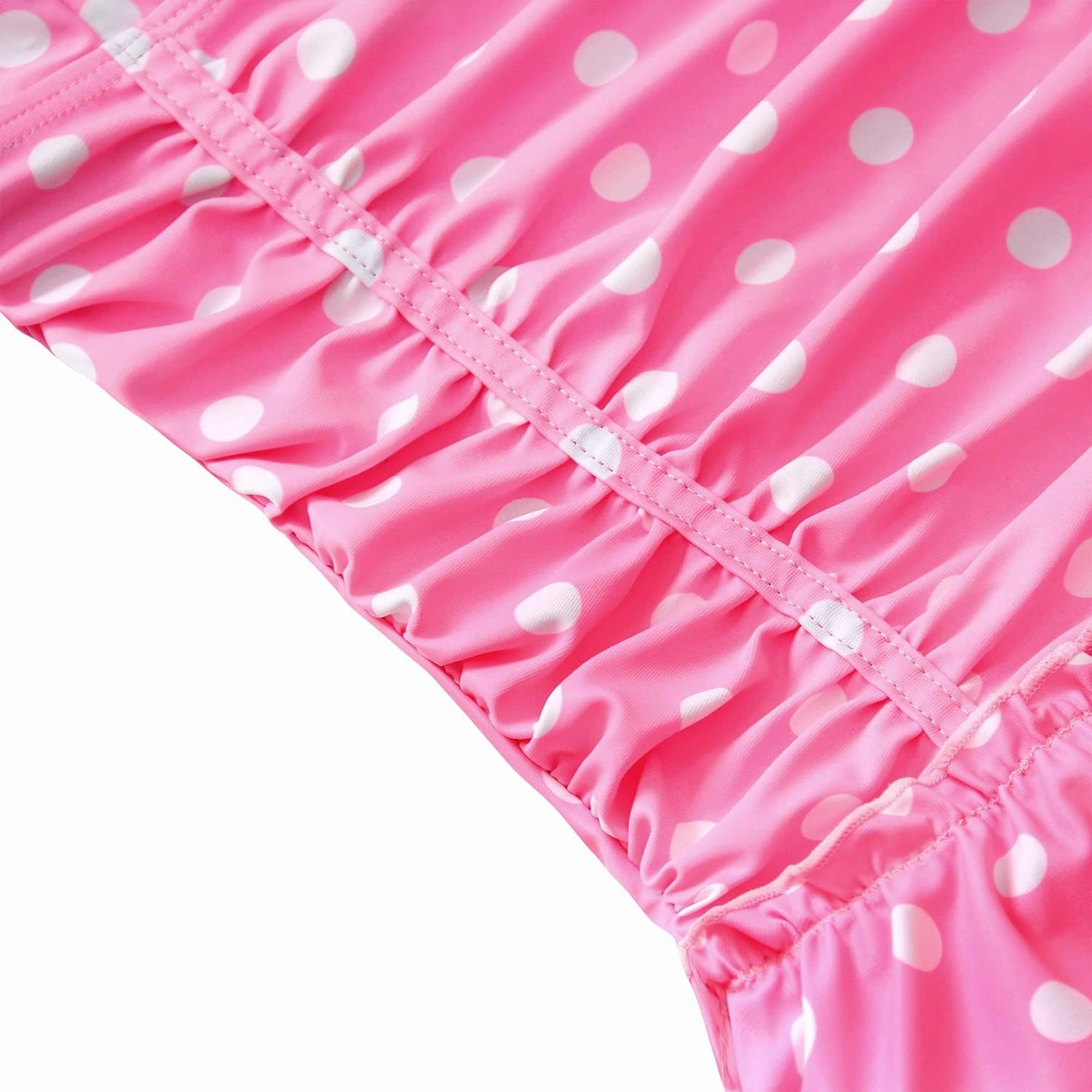 Polka Dot Girls Kids Bathing Suits Adjustable Swimsuits (FBA)