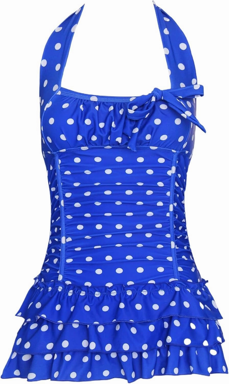 Polka Dot Girls Kids Bathing Suits Adjustable Swimsuits (FBA)