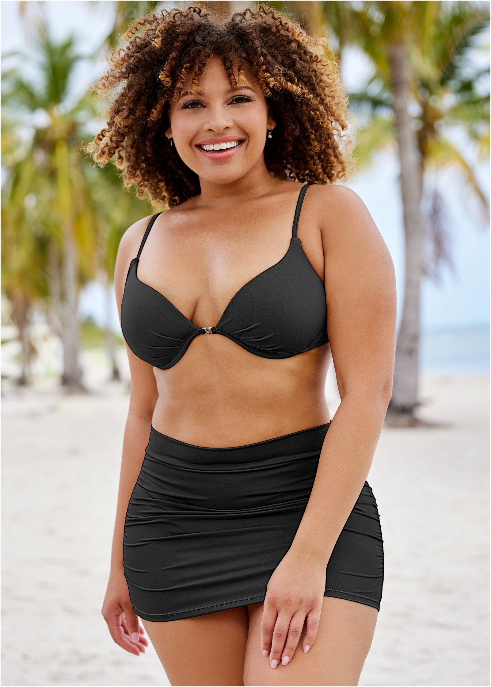 Push-Up Bikini Top - Black Beauty