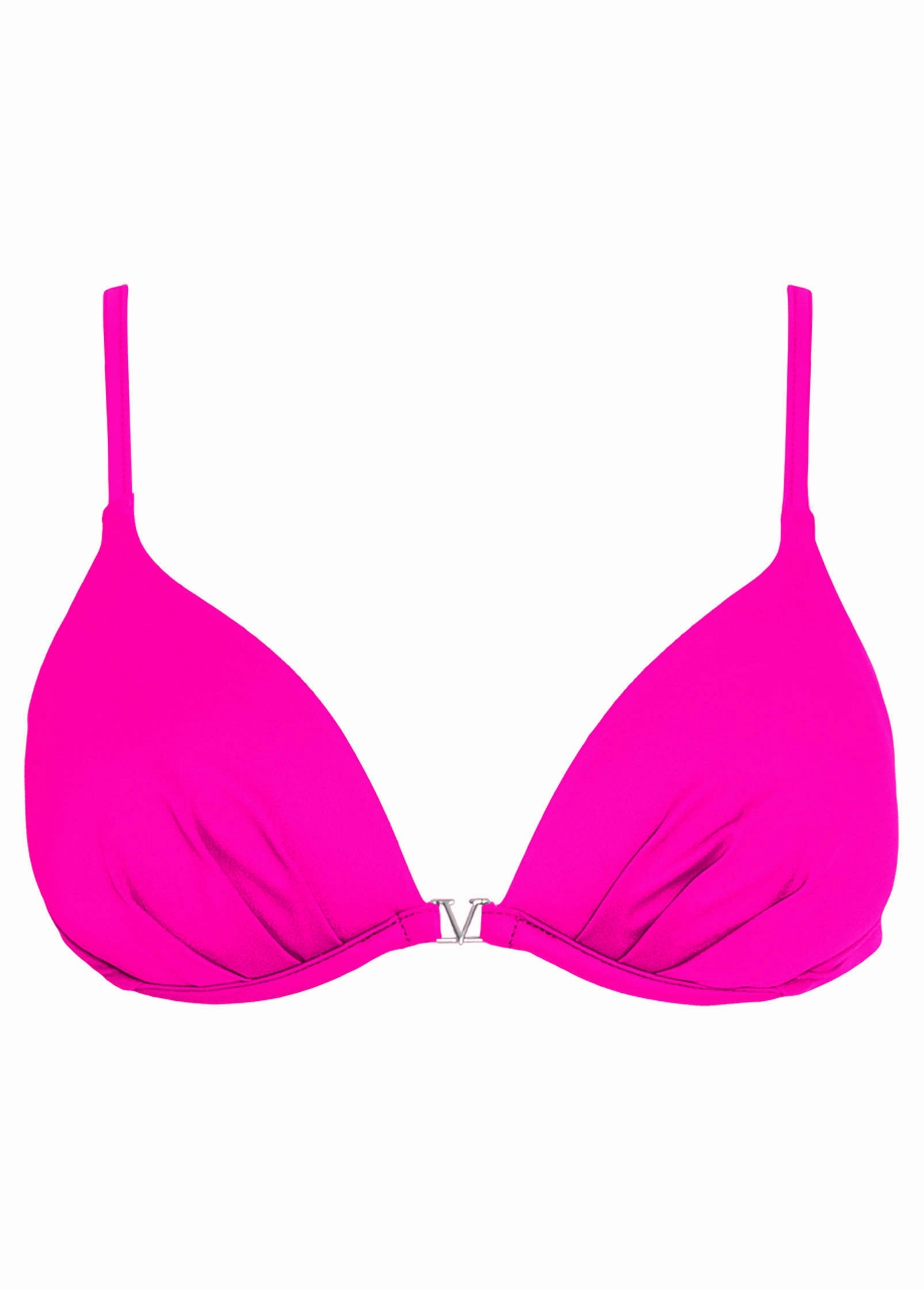 Push-Up Bikini Top - Electric Pink