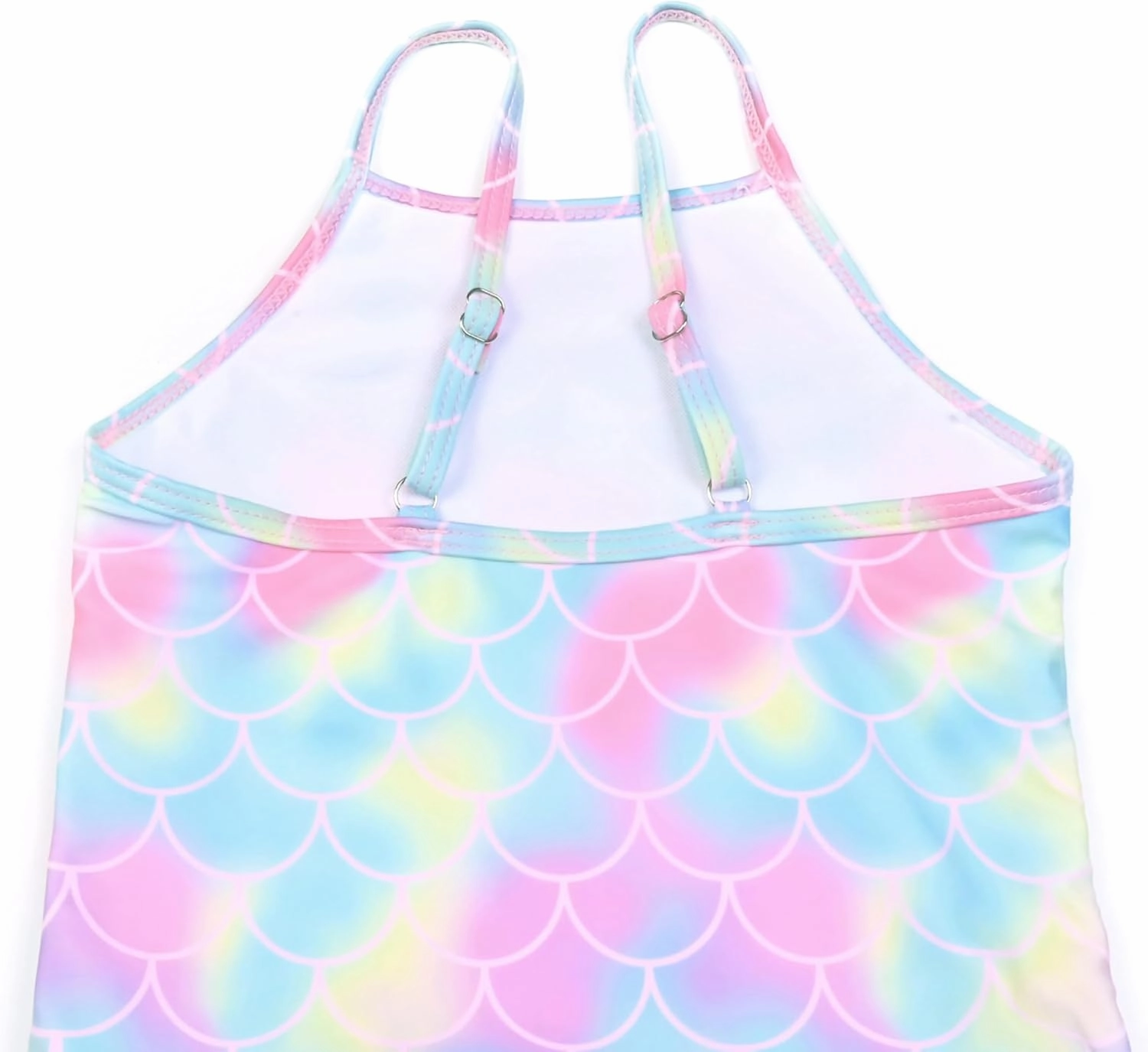 QPANCY One Piece Swimsuits for Girl Ruffle Unicorn Bathing Suits Strap Swimwear