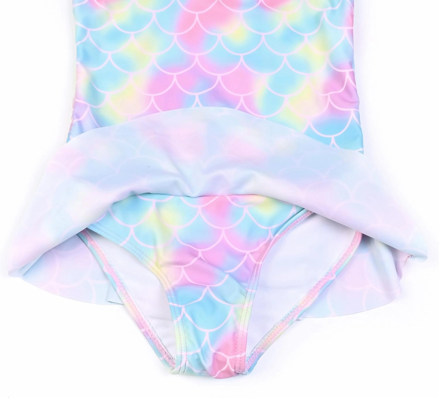 QPANCY One Piece Swimsuits for Girl Ruffle Unicorn Bathing Suits Strap Swimwear