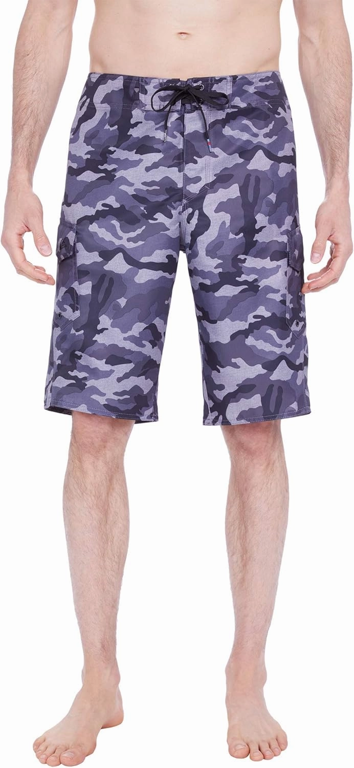 Quiksilver Men's Standard Manic 22 Inch Length Cargo Pocket Boardshort Swim Trunk