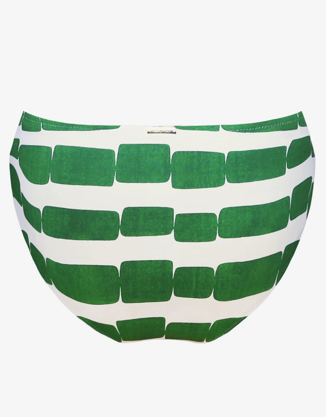 Radiance Bikini Pant - White and Clover