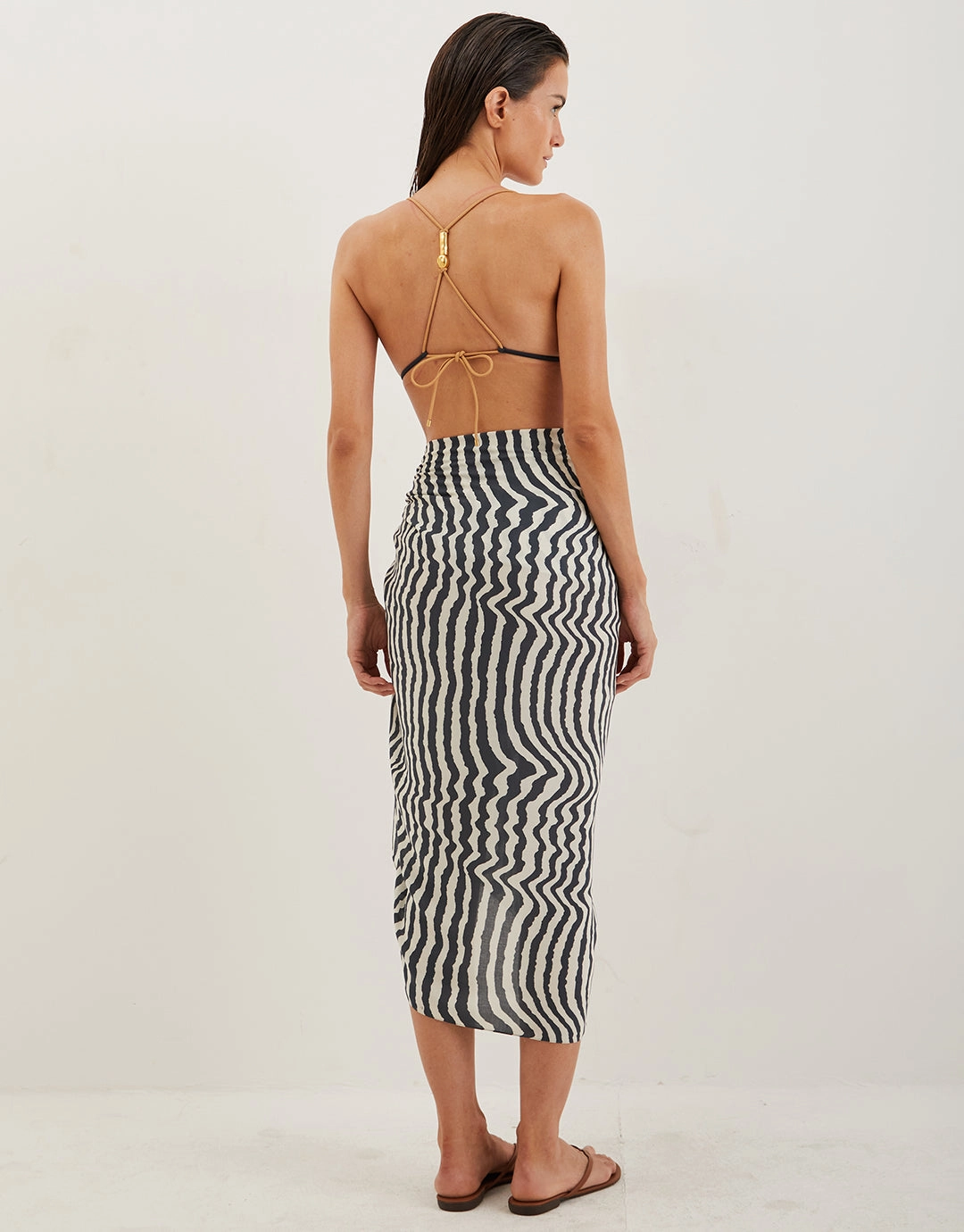 Ravine Printed Sarong - Stripe
