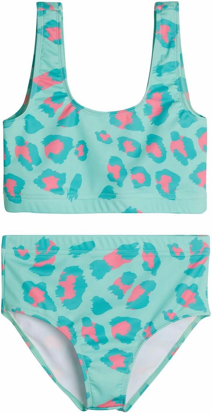 Real Essentials 3 Pack: Girl's 2-Piece Beach Sport Bikini Swimsuit - Swimwear for Girls UPF 50 