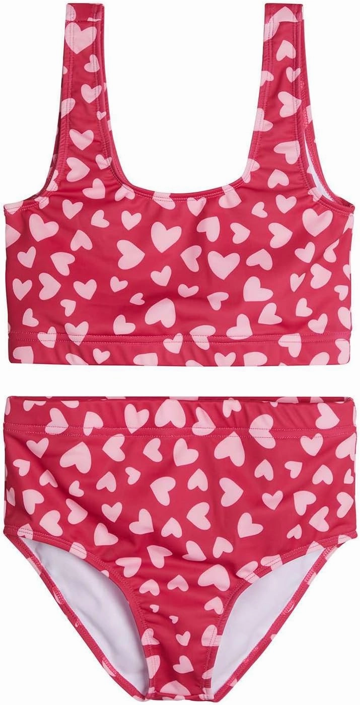 Real Essentials 3 Pack: Girl's 2-Piece Beach Sport Bikini Swimsuit - Swimwear for Girls UPF 50 