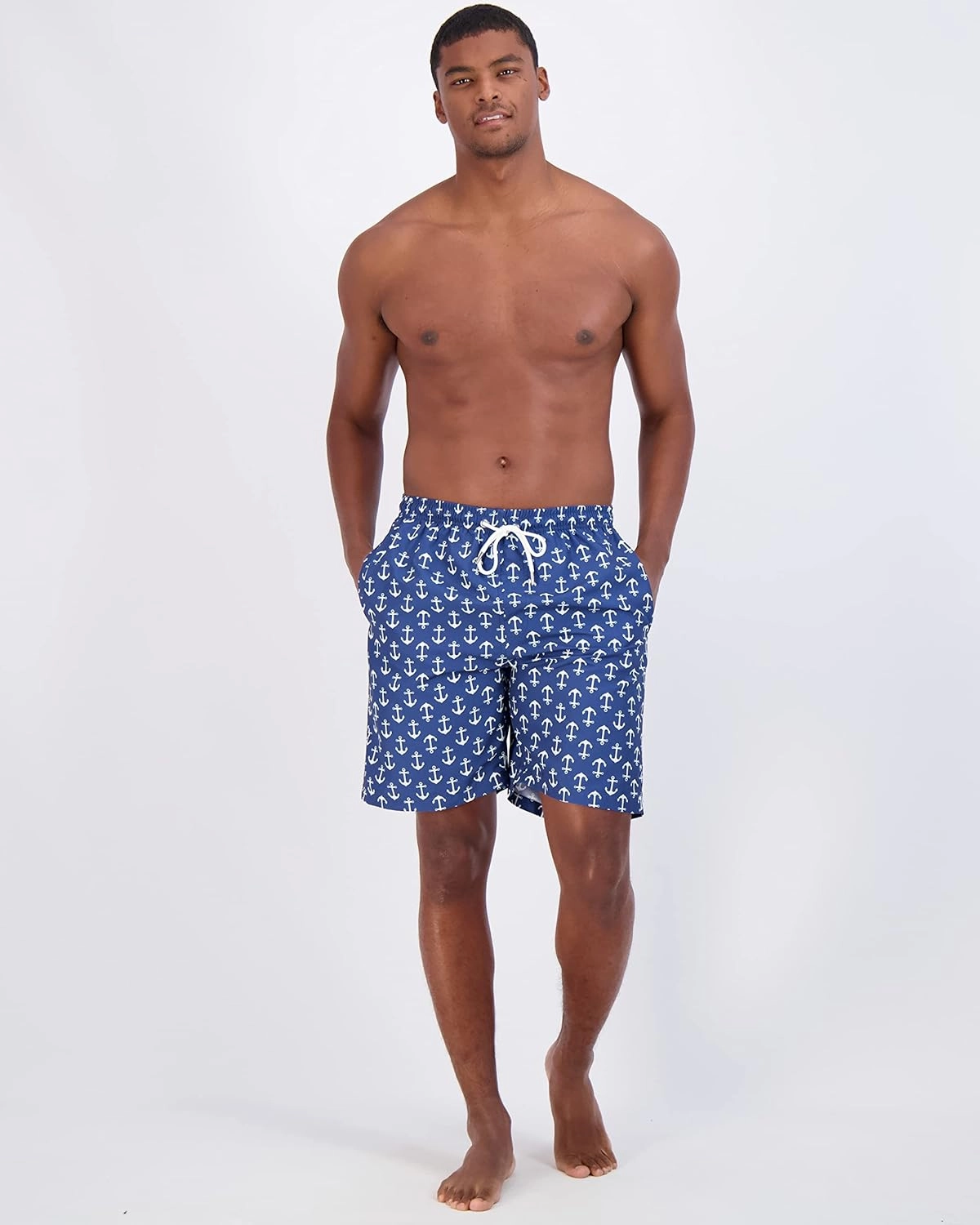 Real Essentials 3 Pack: Men's 7" Quick-Dry Swim Trunk with with Mesh Lining (Available in Big & Tall)
