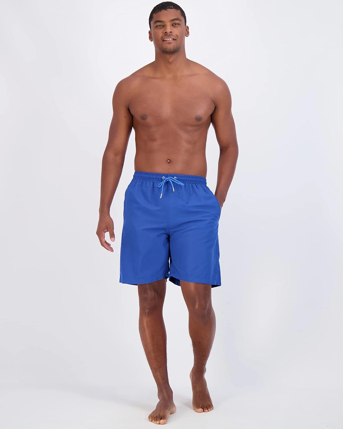 Real Essentials 3 Pack: Men's 7" Quick-Dry Swim Trunk with with Mesh Lining (Available in Big & Tall)