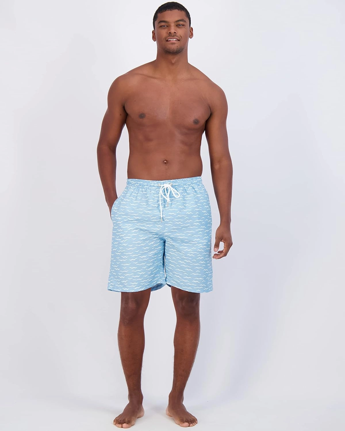 Real Essentials 3 Pack: Men's 7" Quick-Dry Swim Trunk with with Mesh Lining (Available in Big & Tall)