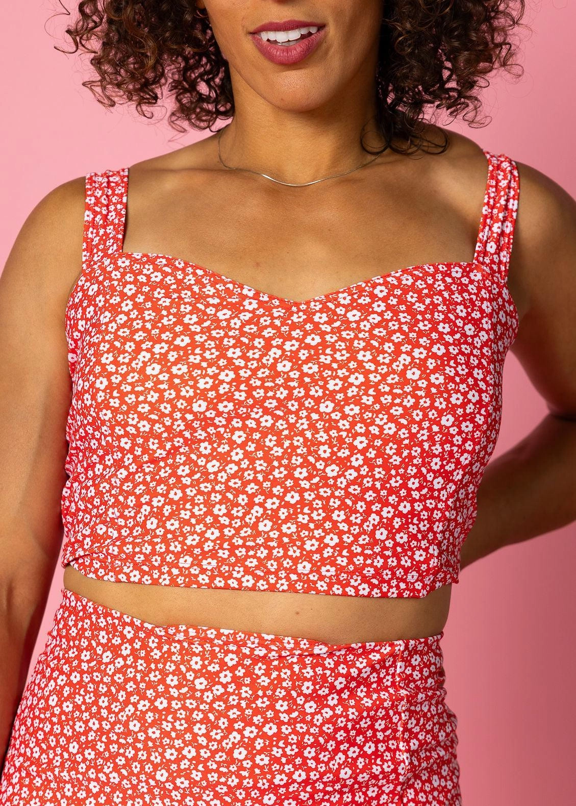 Red Ditsy Floral | Original Latter-Back Top