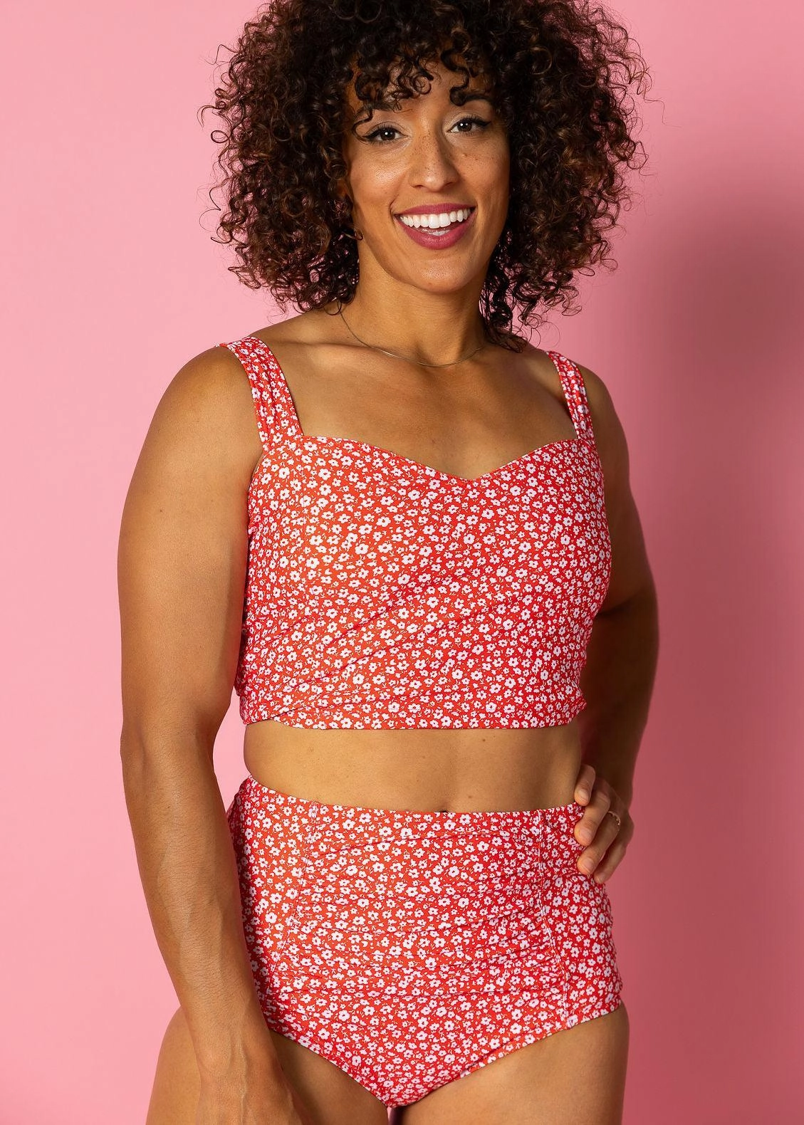 Red Ditsy Floral | Original Latter-Back Top