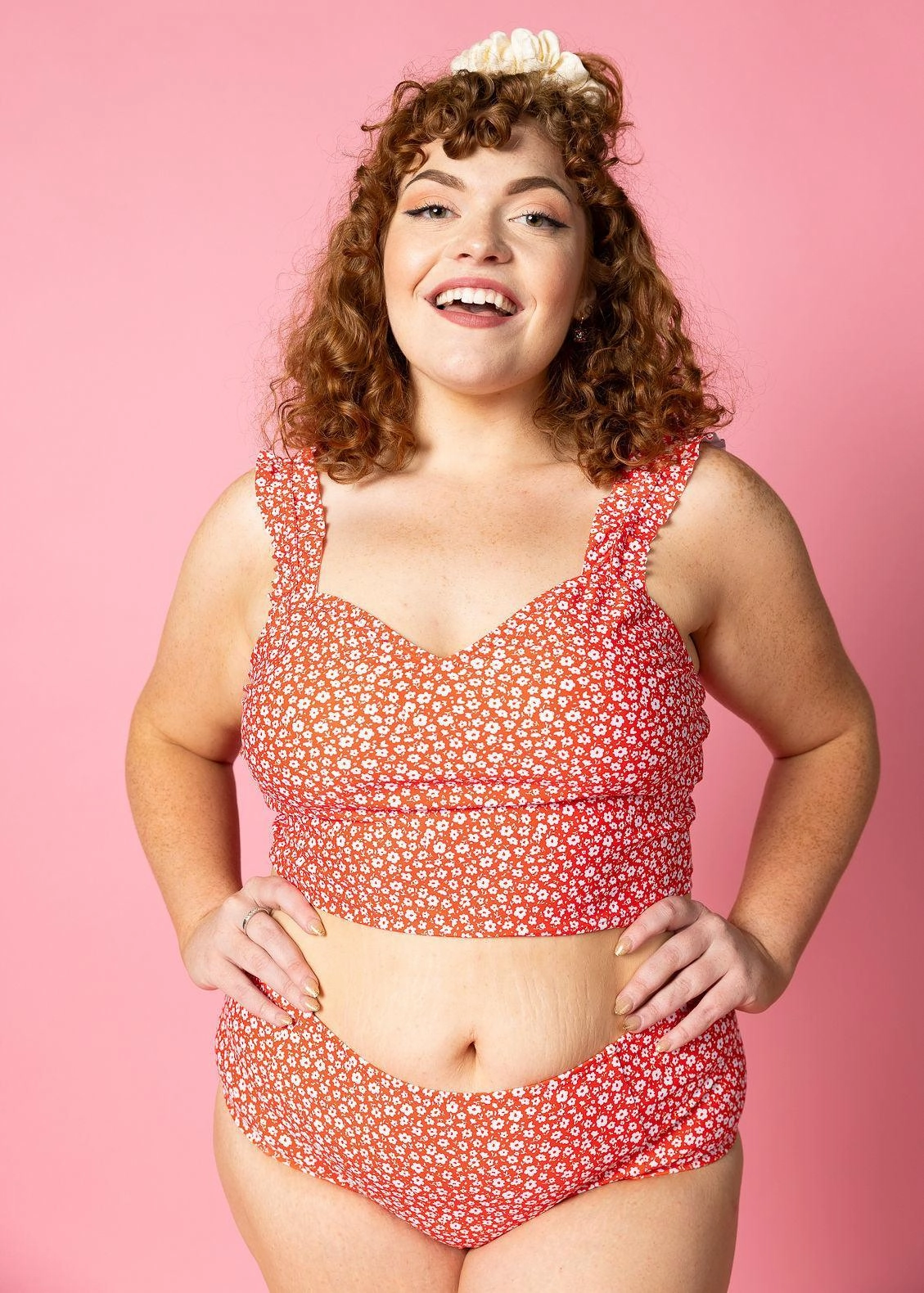 Red Ditsy Floral | Ripple Top