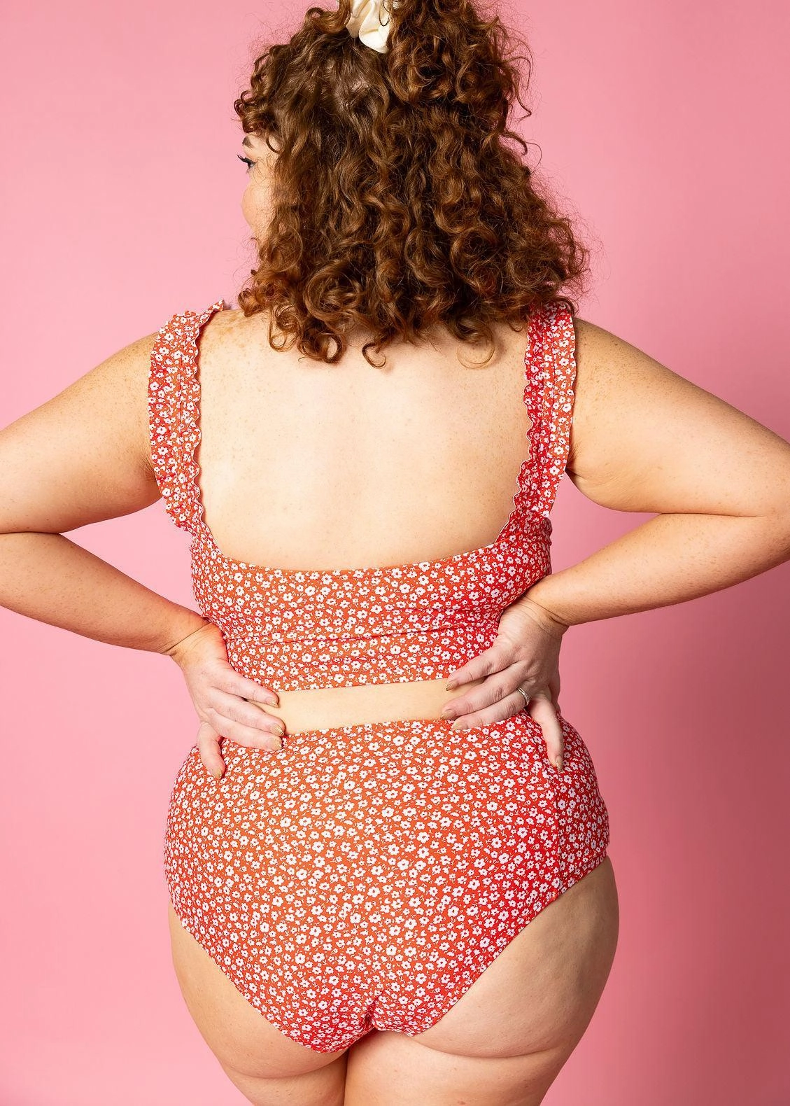 Red Ditsy Floral | Ripple Top
